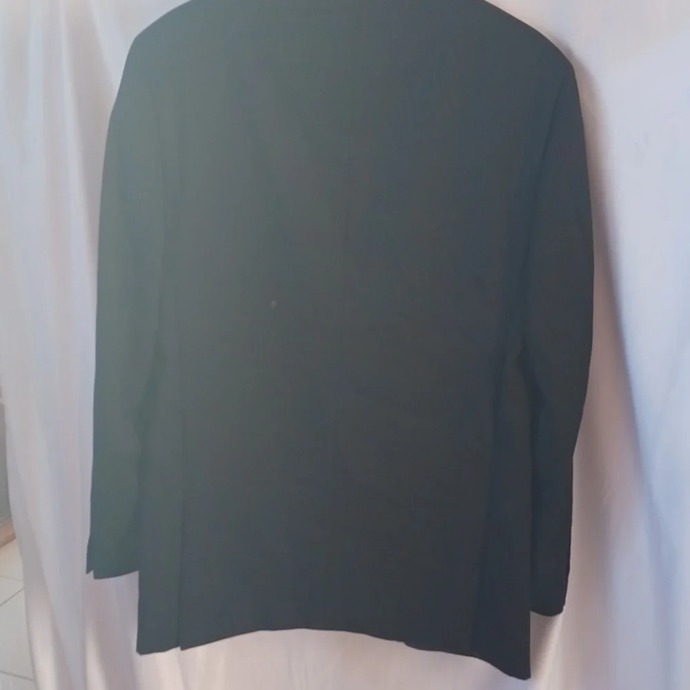 Pierre Cardin Blazer Wool  40L Black with Blue stripe